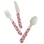 Ginger Ray Tropical Wooden Cutlery Set, 18 pcs Ginger Ray Tropical Wooden Cutlery Set, 18 pcs
