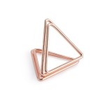PartyDeco Triangle Place Card Holders Rose Gold, 10pcs