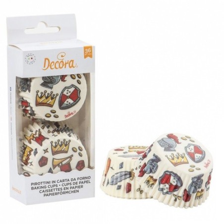 Decora Cupcake Cases Knights (36 pcs) – Perfect for Knight Parties | Bakeria