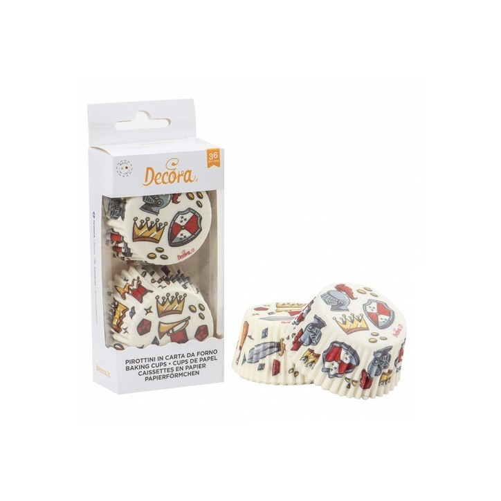 Decora Cupcake Cases Knights (36 pcs) – Perfect for Knight Parties | Bakeria