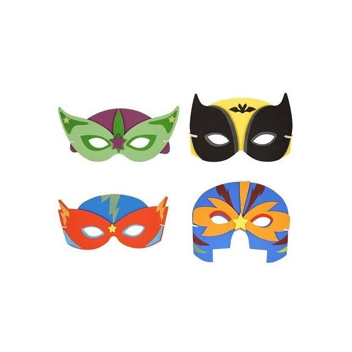 Superhelden Masken (4 Stück) – Perfekt für Kindergeburtstage & Mottopartys | Bakeria Superhelden Masken (4 Stück) – Perfekt für Kindergeburtstage & Mottopartys | Bakeria