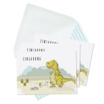 krima&isa Dinosaur Invitation Cards, 6 pcs