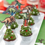 Dinosaurier Cupcake Topper, 12 Stück