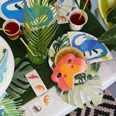 Talking Tables Dinosaurier Partymasken – 8 Stück für Kindergeburtstage