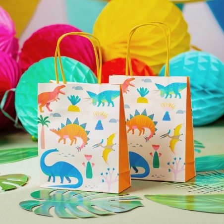 Talking Tables Dinosaurier Mitgebseltüten – 8 Stück für Dino-Kindergeburtstage