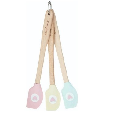 KitchenCraft 3-teiliges Mini Teigschaber Set | Perfekte Präzision beim Backen