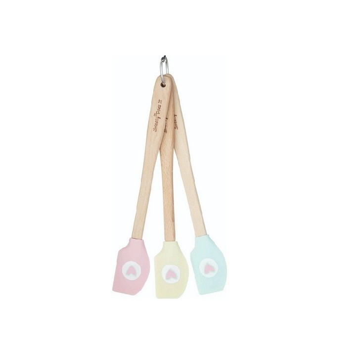 KitchenCraft 3-teiliges Mini Teigschaber Set | Perfekte Präzision beim Backen
