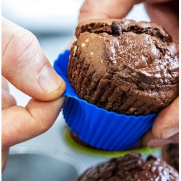Silicone Muffin Liners Silicone Cupcake Cases Reusable Baking Liners for Cupcakes