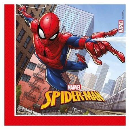 Spiderman Napkins – Pack of 20 for Your Superhero Party