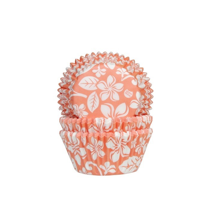 House of Marie Cupcake Förmchen Aloha – 50 Stück für tropische Feiern