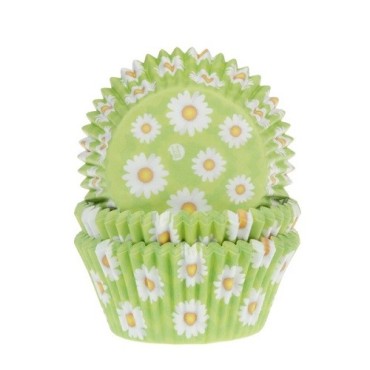 House of Marie Cupcake Förmchen Daisy – 50 Stück für Frühlingsgebäck