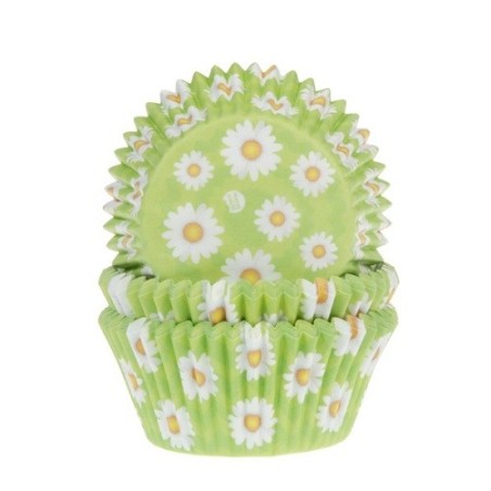 House of Marie Cupcake Liners Daisy – 50 Pieces for Spring Baking