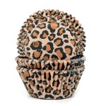 House of Marie Cupcake Förmchen Leopard, 50 Stück