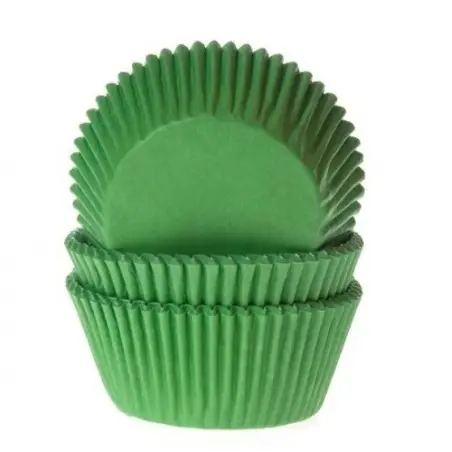 House of Marie Green Cupcake Liners – 48 Pieces for Spring Baking
