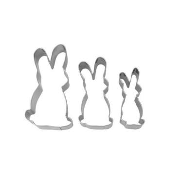 Städter Hasenfamilie Ausstecher Set, 3-teilig