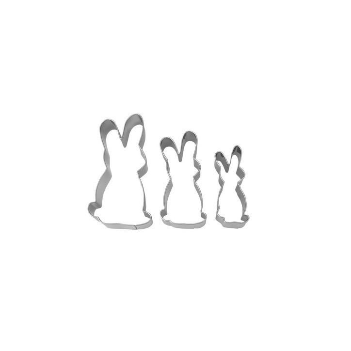 Städter Hasenfamilie Ausstecher Set, 3-teilig