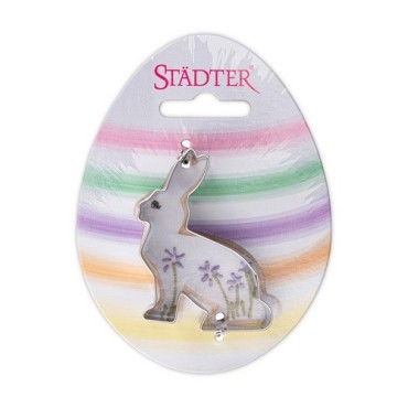 Städter Hase sitzend Ausstecher, 6.5cm