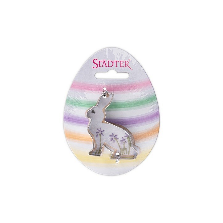 Städter Hase sitzend Ausstecher, 6.5cm
