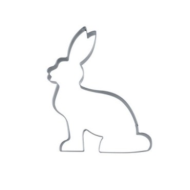 Städter Hase sitzend Ausstecher, 6.5cm