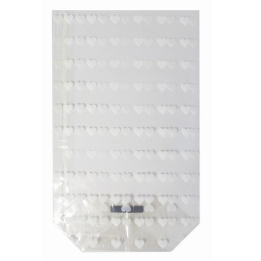 Zischka Clear Bags with Hearts – 9.5x16cm, 10 pcs