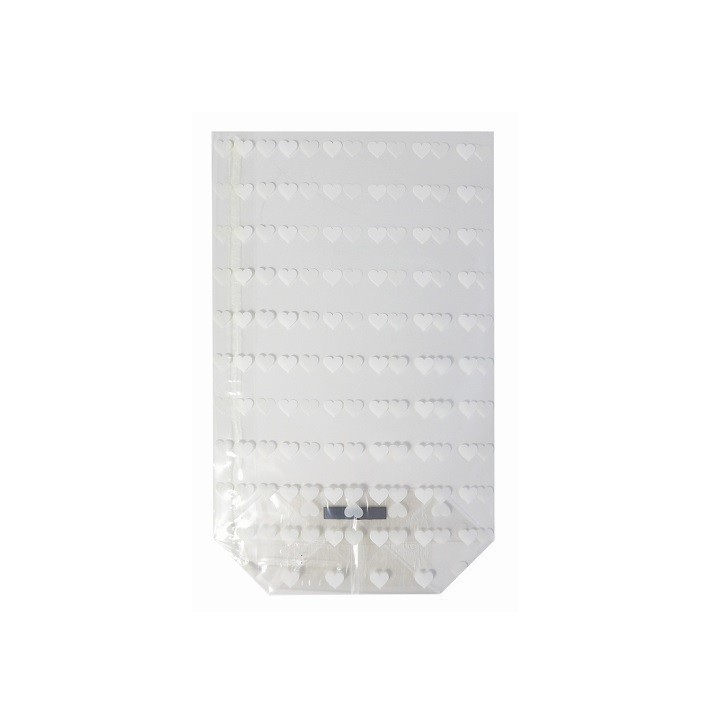 Zischka Clear Bags with Hearts – 9.5x16cm, 10 pcs