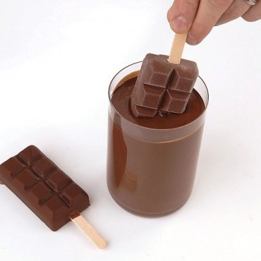 Silikomart 100 Mini Glace Holzstiele – Perfekt für Mini-Eis und Desserts
