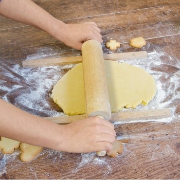 Teigstäbe Set - Städter Teighölzer Set – Für Gleichmässiges Ausrollen von Teig | Bakeria