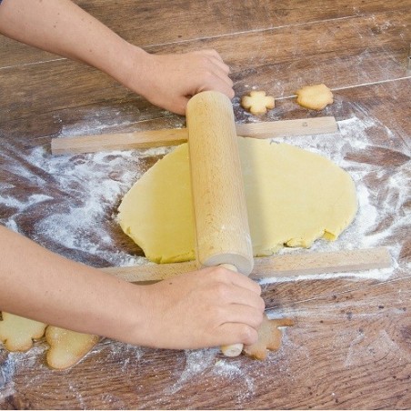 Teigstäbe Set - Städter Teighölzer Set – Für Gleichmässiges Ausrollen von Teig | Bakeria