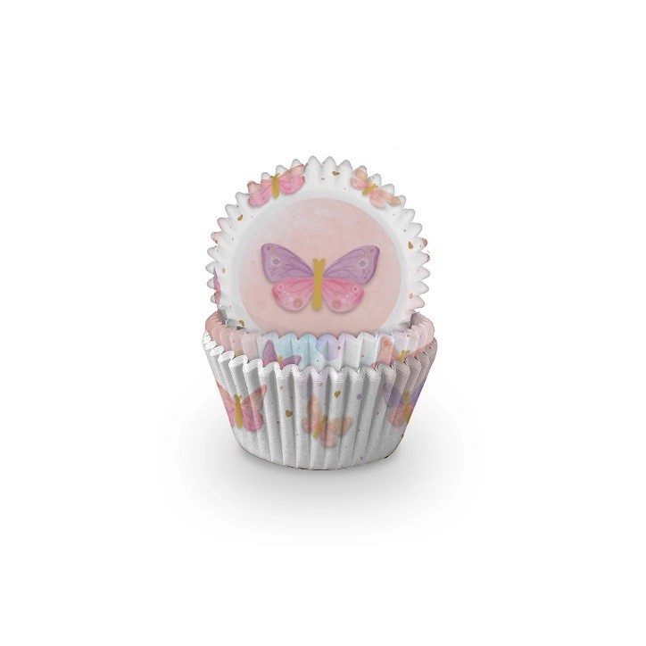 Anniversary House Butterfly Cupcakeförmchen (60 Stück) – Perfekt für Schmetterlings-Partys | Bakeria