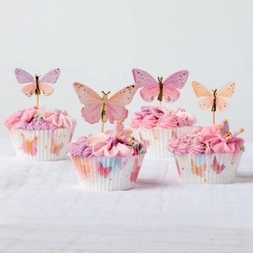 Anniversary House Butterfly Cupcake Cases (60 pcs) – Perfect for Butterfly Parties | Bakeria