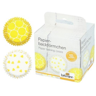 Birkmann Cupcakeförmchen Gelb – Fröhlich & Frisch für Frühling & Ostern | Bakeria