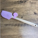Birkmann Teigschaber Rosa gepunktet, 32cm