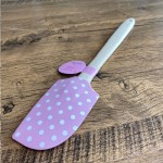 Birkmann Teigschaber Rosa gepunktet, 32cm