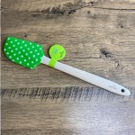 Birkmann Teigschaber Grün gepunktet, 32cm