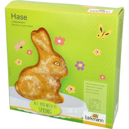 Birkmann Vollbackform Hase (24x24 cm) – Für den Perfekten Osterhasen | Bakeria