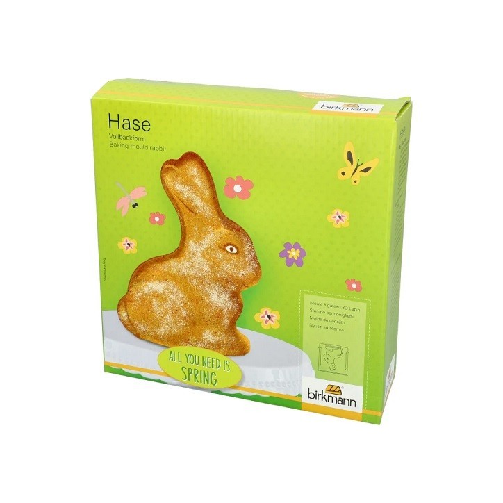 Birkmann Vollbackform Hase (24x24 cm) – Für den Perfekten Osterhasen | Bakeria