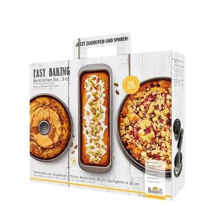 Birkmann Easy Baking Bakeware Set (3 Pieces) – For Perfect Cakes and Pastries | Bakeria