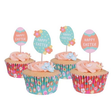 PME Cupcake Set Easter Eggs, 24 Stück
