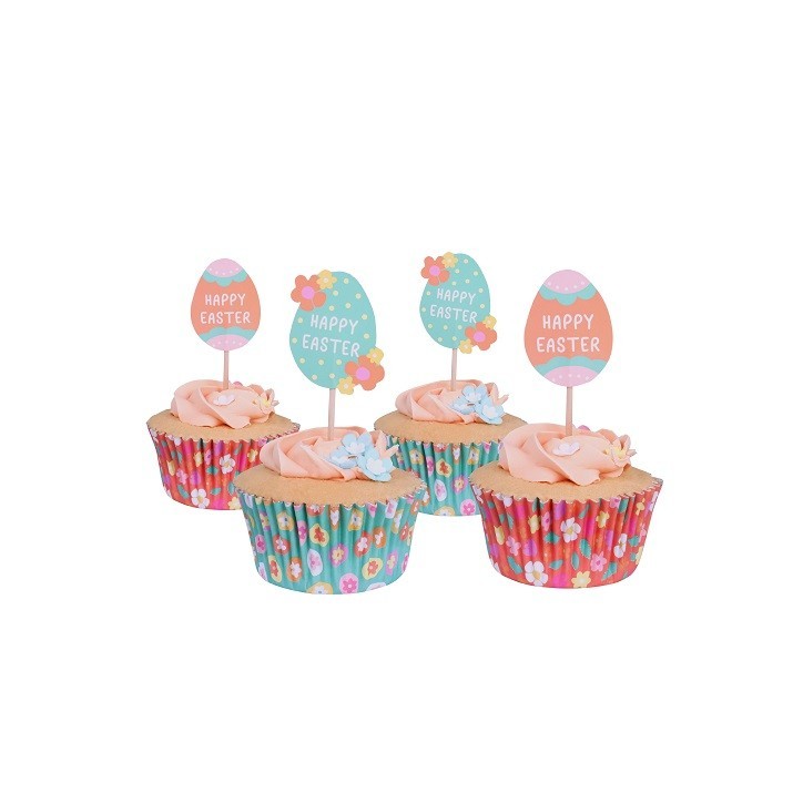 PME Cupcake Set Easter Eggs, 24 Stück