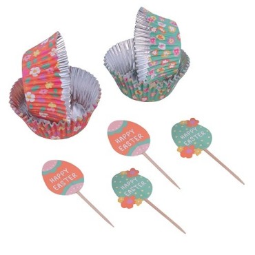 PME Cupcake Set Easter Eggs, 24 Stück