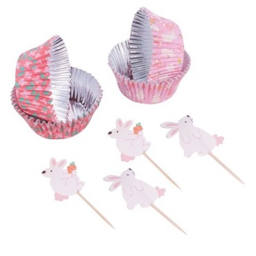 PME Cupcake Set Bunnies, 24 Stück