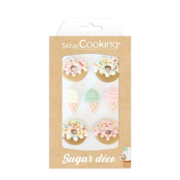 ScrapCooking Ice and Donut Sugar Decoration Set, 7 pcs