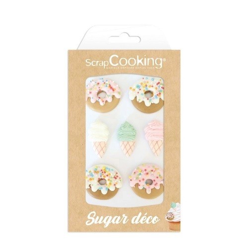 ScrapCooking Ice and Donut Sugar Decoration Set, 7 pcs