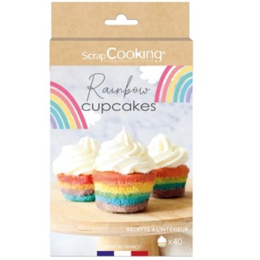 Scrap Cooking 4-Piece Rainbow Baking Powder Set