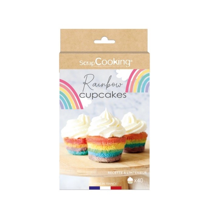 Scrap Cooking 4er Set Backpulver Regenbogenfarben Scrap Cooking 4er Set Backpulver Regenbogenfarben