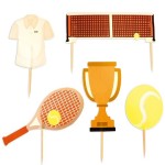 ScrapCooking Tennis Torten Topper, 5 Stück ScrapCooking Tennis Torten Topper, 5 Stück