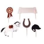 ScrapCooking Horse Cake Toppers Set, 5 pcs ScrapCooking Horse Cake Toppers Set, 5 pcs