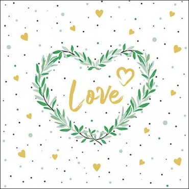 Ambiente Servietten "Lots of Love" – 20 Stück | Perfekt für romantische Feiern | Bakeria