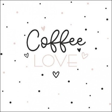 Ambiente Coffee Love Napkins, 20 Pieces – Three-Ply & Eco-Friendly for Your Coffee Break