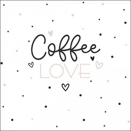 Ambiente Servietten Coffee Love, 20 Stück – Dreilagig und nachhaltig für deine Kaffeepause